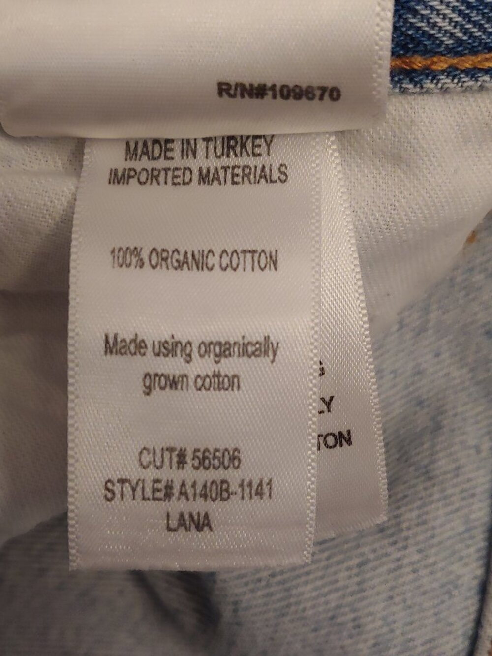AGOLDE Lana Straight Jeans Riptide 28 Rigid Denim 90s Designer Button Fly Luxury - Picture 9 of 9